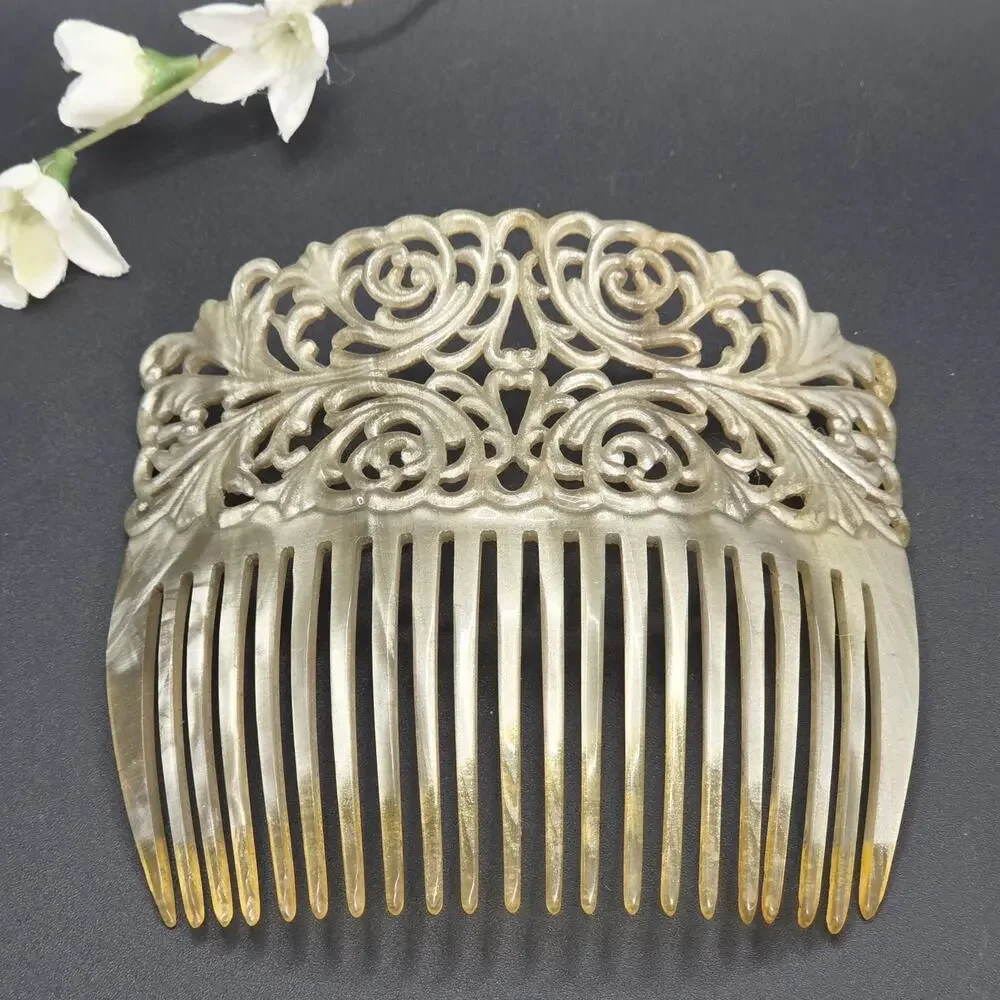 Antique Mantilla Victorian Hair Comb Exquisite Vintage Bride Bridal Veil Holder